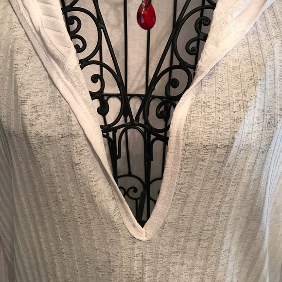 Bathing Suit Cover Up size Large White - Picture 3 of 5